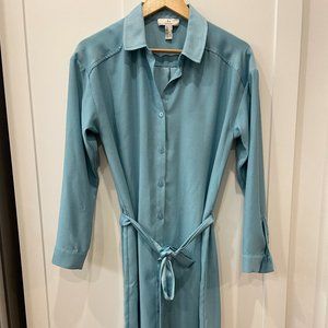 H by Halston Blue Business Casual Dress, Size Small